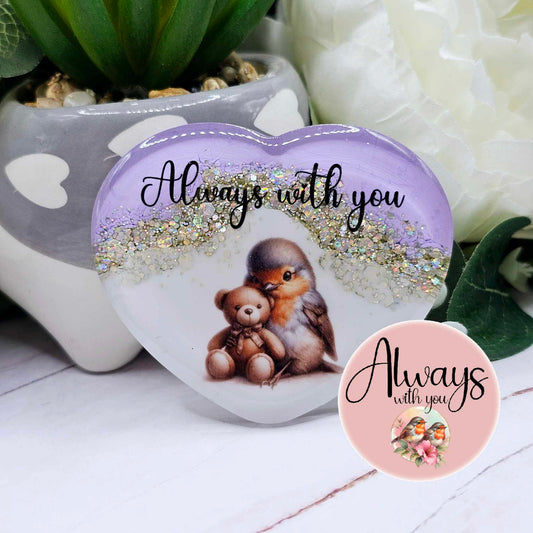 Always with you Robin purple pocket hug (Code: 5)