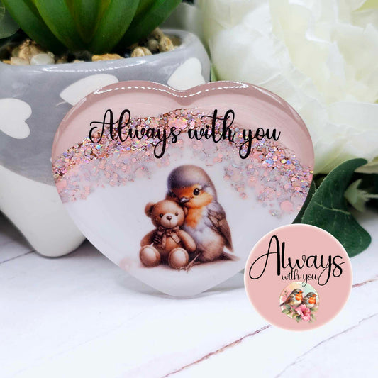 Always with you Robin pink pocket hug (Code: 6)