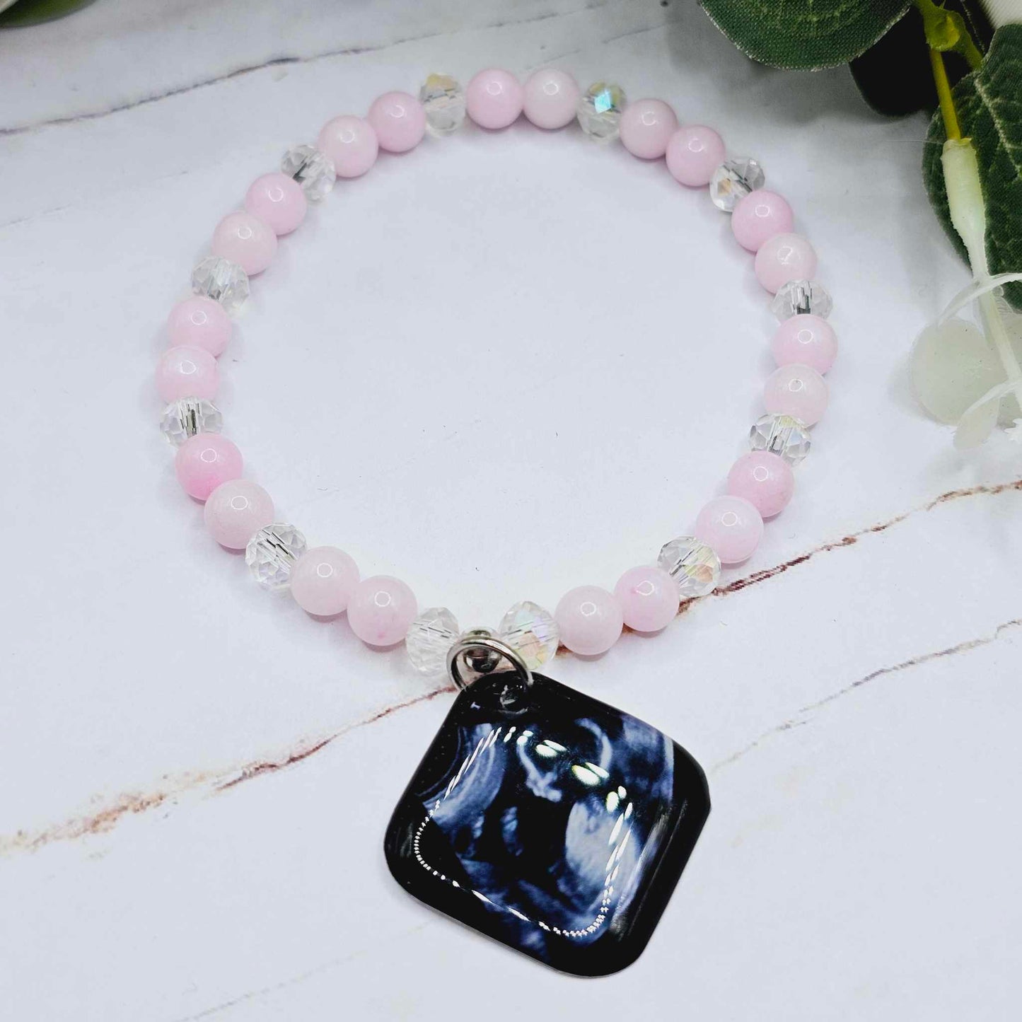 custom square photo charm bracelet 18cm